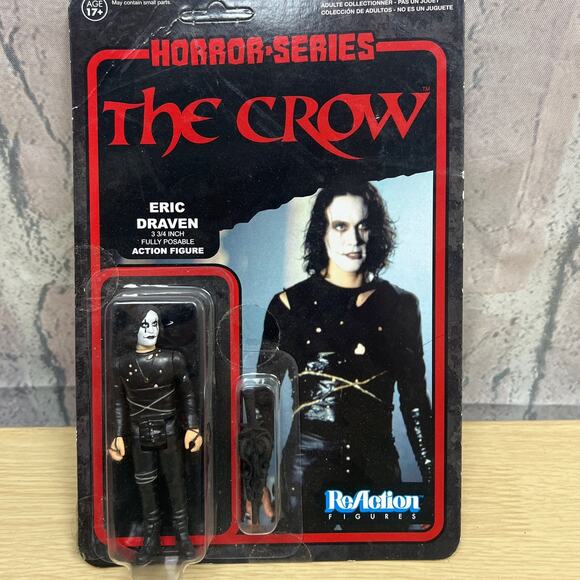 2014 FUNKO Reaction Horror Series The Crow ERIC DRAVEN 3.75 Inch Action Figure - Picture 1 of 4